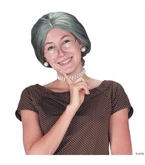 Grey Granny Wig