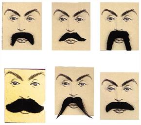 Mustache Box Of 36 Accessory