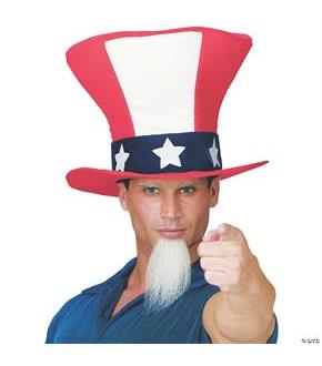 Uncle Sam Hat W Beard