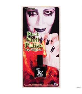 Nail Polish Black Accessory
