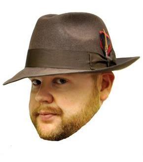 Gangster Hat Brown X Large