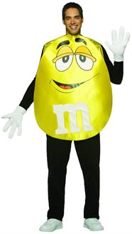 M&M's Yellow Poncho Adult Costume