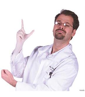 Lab Coat Seymour Bush Costume
