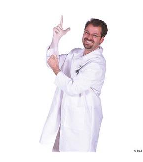 Lab Coat Harry Fingerman Costume