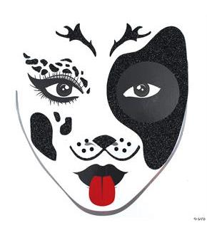 Face Decal Dalmation