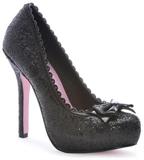 Princess Glitter Black Shoes