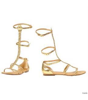 Cairo Gladiator Gold Shoes