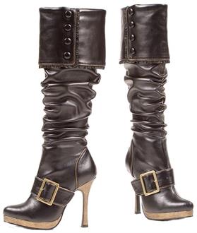 Boot Knee High Black Size