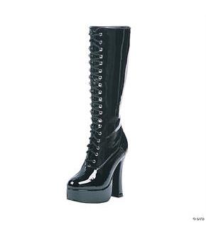 Easy Lace Black Boots