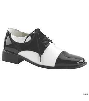 Men's Oxford Black And White Shoes