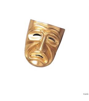 Gold Tragedy Mask