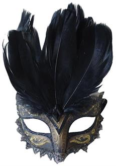 Black Gold Carnivale Eye Mask