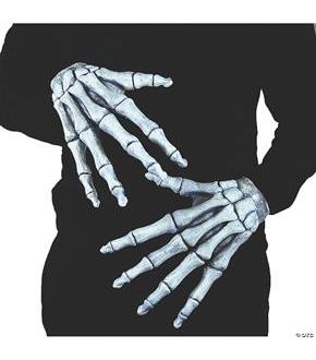 Hands Ghostly Bones Gloves