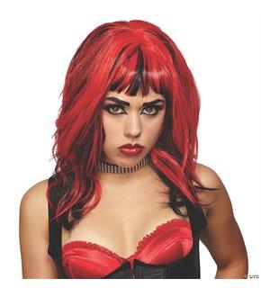 Wig Hard Rockin Witch Black Red