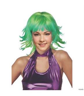 Trippy Shag Lemon Lime Wig