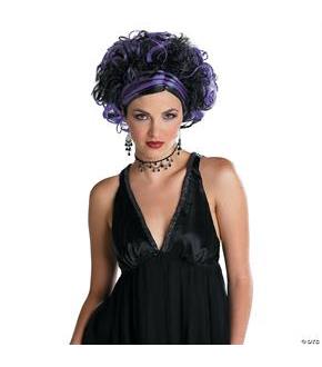 Wicked Widow Black/Purple Wig