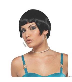 Fresh Flapper Black Wig