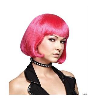 Hot Pink Bob Wig