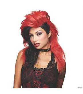 Wicked Desire Red Black Wig