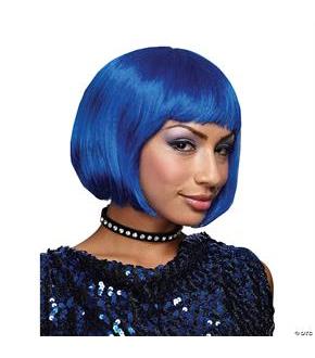 Blue Bob Wig
