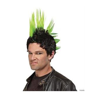 Green Punk Rocker Wig
