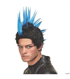 Blue Punk Rocker Wig