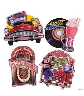 50S Cutouts Pack Of 4 16 Inch