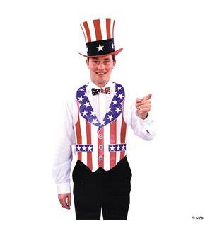 Vest Fourth Of July Bar-Paper Costume