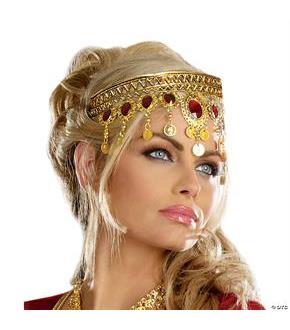 Headpiece Gold Dripping Rubies
