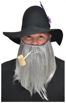 Full Beard And Mustache Grey