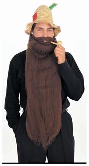 Mohair 25 Inch Brown Beard