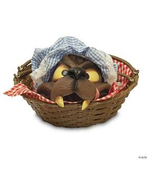 Wolf Head In A Basket