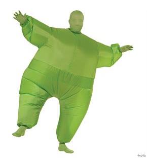 Green Inflatable Adult Skin Suit