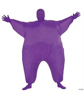 Purple Inflatable Adult Skin Suit