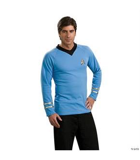 Star Trek Classic Blue Shirt Costume