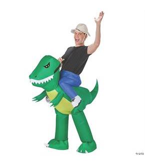 Inflate Dinosaur Rider Adult