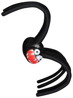 Airblown Black Spider With Mouth Stands Decoration