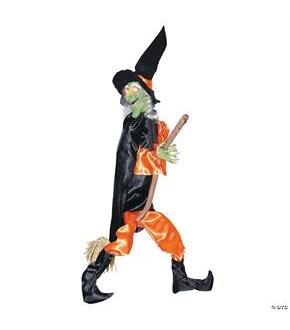 Leg Kicking Witch With Broom