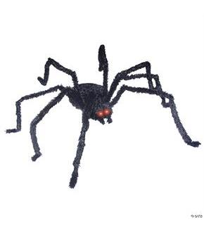 Light Up Long Hair Spider - Gia