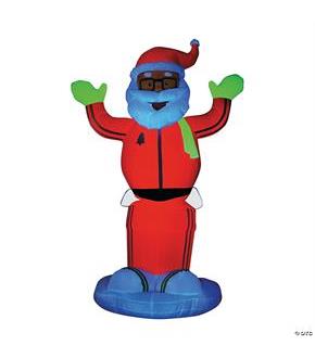 Airblown Neon Animated Santa Decoration