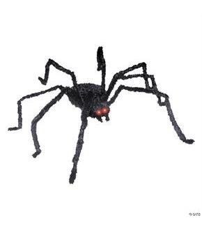 Animated Black Spider 49 Inch