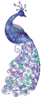 Sparkle Snowflakes-Peacock Decoration