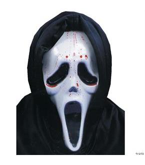 Scream Mask With Blood And Pump
