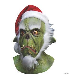 Green Santa Latex Mask