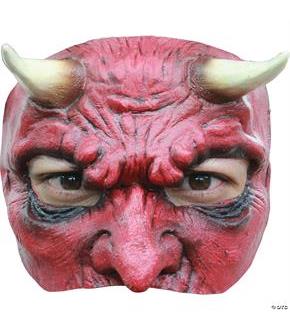 Devil Latex Half Mask