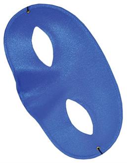 Satin Royal Blue Half Mask