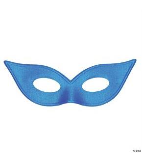 Satin Blue Harlequin Mask