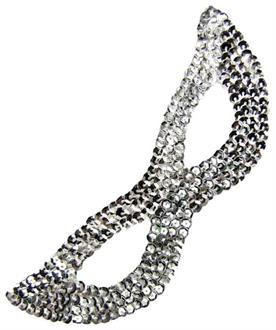Cat Mask Sequin Silver