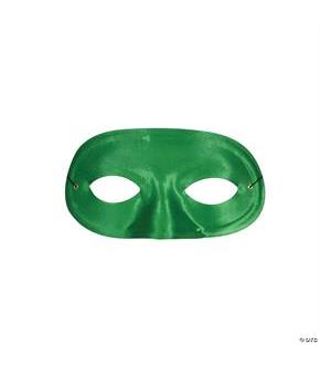 Half Domino Green Mask
