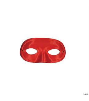 Half Domino Red Mask
